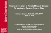 Chemoprevention in Familial Breast Cancer: Strategies to ... · Fisher, B., et al. (1998). Tamoxifen for the prevention of breast cancer: report of the National Surgical Adjuvant