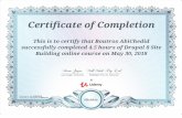 Certificate of Completion This is to certify that Boutros AbiChedid ... · Udemy Certificate no: UC-OUMBE2KW Certificate urt ude.my/UC-OUMBE2KW . Created Date: 5/30/2018 8:00:27 PM