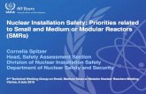 Nuclear Installation Safety: Priorities related to Small ... › sites › htgr-kb › twg-smr... · Nuclear Installation Safety: Priorities related to Small and Medium or Modular