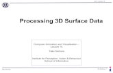 Processing 3D Surface Data - University of Edinburghhomepages.inf.ed.ac.uk › tkomura › cav › presentation15_2015.pdfTaku Komura 3D Surfaces 3 CAV : Lecture 15 Processing 3D data