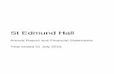 St Edmund Hall › asset › St-Edmund-Hall... · 7/31/2016  · reference and administrative information The Principal, Fellows and Scholars of St Edmund Hall in the University of