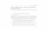 CHAPTER Foundations of Euclidean Geometryhomepages.gac.edu › ~hvidsten › geom-text › web-chapters › euclid.pdf · CHAPTER 13 Foundations of Euclidean Geometry I’vealwaysbeenpassionateaboutgeometry.
