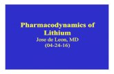 Pharmacodynamics of lithium 04-24-16 - INHNinhn.org/fileadmin/user_upload/User_Uploads/INHN/... · limited understanding of its pharmacodynamics. 2) Summarize frequent lithium adverse