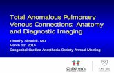 Total Anomalous Pulmonary Venous Connections: Anatomy and … · 2015-02-10 · Total Anomalous Pulmonary Venous Connections: Anatomy and Diagnostic Imaging Timothy Slesnick, MD March