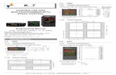 1.2 KM7 K 7 1.2.1 Outline Dimensions · 1.1.2 Panel cutout 86 mm min. 29 +0.6 41 mm min. 71+0.6 mm 1.2 KM7 1.2.1 Outline Dimensions Instrument with non removable terminals 48 * 48