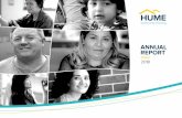 2018 - humehousing.com.au · Julie Davenport. awarded Australasian Housing Institute Inspirational Team Member Awarded. Premier’s Award for Reducing Youth Homelessness Grew. tenancies