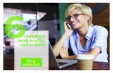certified mail myths debunked - QuadientDirect.com6 certified mail myths debunked . ... Mail is a USPS® Extra Service that can be used for any important mailing that you want to have