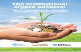 The institutional crypto backers - Global Custodian · thought-provoking. Bitcoin was the irst implementation of the concept with its speciication and proof of concept Introduction