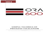 SIMPLE%TECHNICS%OF PRIVILEGE%ESCALATION% · Kamil Stawiarski – Simple technics of privilege escalation in Oracle Database 11.2.0.3!! 2! Environmentdescription% • OS!I!Oracle!Linux!Server!release!6.3!x64!