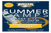 Camp Enrollment Form BLANK - Rock Springs …€¦ · Web viewSummer Camp Enrollment Form (page 5) Enrollment Forms Enrollment forms must be completely filled out and returned. Incomplete
