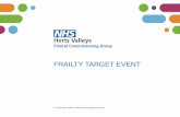 FRAILTY TARGET EVENT - Herts Valleys CCG · 2018-12-27 · FRAILTY TARGET EVENT. Welcome and Housekeeping. HVCCG continues to deliver Your Care, ... Herts Valleys Transformation Plan.