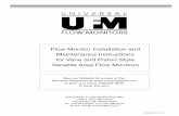 UNIVERSAL FLOW MONITORS Manuals... · The following manual includes the installation and maintenance instructions for flow meters manufactured by Universal Flow Monitors Inc. All
