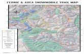 Fernie & AREA Snowmobile trail map · Harvey Cre k L esli e Cr k W est Castl e River W s Castl e River Ga r dn e Suicid e C r . ... Michel Head Andy Good Peak Mt Coulthard Seven Sisters
