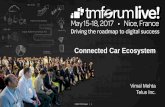 Connected Car Ecosystem - Digital Transformation …...2017/05/08  · Connected vehicle and autonomous car data usage have strong potential for revenue generation, cost reduction,