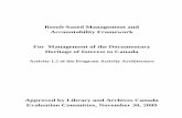 Result-based Management and Accountability Framework For ... › obj › 012014 › f2 › ... · This document presents a Results-Based Management and Accountability Framework (RMAF)