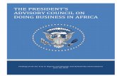 THE PRESIDENT’S ADVISORY COUNCIL ON DOING BUSINESS IN … · 6/29/2016  · The President’s Advisory Council on Doing Business in Africa advises the President, through the Secretary