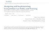 Designing and Implementing Competition Law Policy and Trainingmedia.straffordpub.com/.../presentation.pdf · 4/21/2016  · Commission and Competition Bureau of Canada, and is an