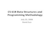 CS 61B Data Structures and Programming Methodologyinst.eecs.berkeley.edu › ~cs61b › su08 › lec › lecture17.pdf · CS 61B Data Structures and Programming Methodology July 22,