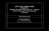 LET’S TALK ABOUT RACE SESSION 1: Getting Started: Who We ... · ENTERING INTO CONVERSATIONS ABOUT RACE: How We Got to 2016 CONVERSATION GUIDELINES: The Parking Lot / Right to Pass