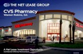 CVS Pharmacy...The Net Lease Group is pleased to exclusively offer for sale a CVS Pharmacy located in Warner Robins, GA. The property is leased to CVS through an absolute triple net