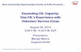 Expanding CIL Capacity: One CIL’s Experience with ......transitions people with disabilities out of institutions and ... • Accounting, auditing, contracting, budgeting, and general