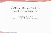 Array traversals, text processing · Title: Building Java Programs Author: Marty Stepp Created Date: 2/23/2009 11:37:15 PM