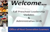 Welcome to ECERS-R: An Overview - Ashland Independent Schools › userfiles › 489 › ELLN Admin Fall... · 2016-06-29 · P2R/ECERS-3 ELLN 2015-2016 Overview TPGES Domain 3 Capacity