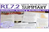 Nonfiction Article of the Week - I'm Lovin' Lit€¦ · Nonfiction Article of the Week 7-2: Should Homework Be Banned? Teacher’s Guide Activities 3-4 • Again, these activities