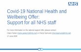 Covid-19 National Health and Wellbeing Offer: Support for ... · •A new corporate Twitter account specifically focussing on staff health and wellbeing ... Movement for Modern Life