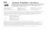 Joint Public Notice NWS-2011-997€¦ · Joint Public Notice Application for a Department of the Army Permit and a Washington Department of Ecology Water Quality Certification and/or