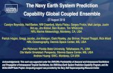 The Navy Earth System Prediction Capability Global Coupled Ensemble · The Navy Earth System Prediction Capability Global Coupled Ensemble Acknowledgements: This work was supported