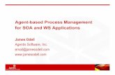 Agent-based Process Management for SOA and WS Applications · 2009-05-28 · Agent-based Process Management for SOA and WS Applications James Odell Agentis Software, Inc. email@jamesodell.com