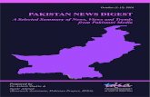 PAKISTAN NEWS DIGEST › system › files › page › 2015 › pnd_1-15-october2016.pdf · PAKISTAN NEWS DIGEST OCTOBER (1-15) 2016 A Select Summary of News, Views and Trends from