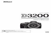 DIGITAL CAMERA · 2016-10-26 · D3200 camera BS-1 accessory shoe cover DK-20 rubber eyecup BF-1B body cap EN-EL14 rechargeable Li-ion battery (with terminal cover) MH-24 battery