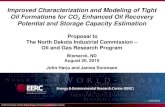 Improved Characterization and Modeling of Tight Oil Formations for CO2 Enhanced Oil ... · 2017-07-18 · Improved Characterization and Modeling of Tight Oil Formations – Project
