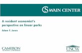 A resident economist’s perspective on linear parks · Objectives •Parks & Gardens strives to maintain and operate parks and facilities that enrich the lives of the community and
