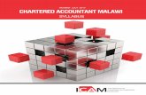REVISED JULY 2017 CHARTERED ACCOUNTANT …CHARTERED ACCOUNTANT MALAWI SYLLABUS REVISED JULY 2017,&$0 &$04XDOL¿FDWLRQ6\OODEXV,&$0 &$04XDOL¿FDWLRQ6\OODEXV TABLE OF CONTENTS Introduction