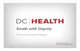Death with Dignity · •The District of Columbia passed the “Death with Dignity Act of 2016. • The Act establishes a proce ss by which competent, terminally ill residents of