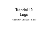 Tutorial 10 Logs - met.guc.edu.eg Exercise 7-11 The following is a sequence of undo/redo-log records written by two transactions T and U: < START T < T, A, 10,20 < START U < T, C,