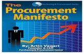 THE PROCUREMENT MANIFESTO - ppc-inc.comppc-inc.com › docs › reports › procurement-manifesto.pdf · THE PROCUREMENT MANIFESTO ... Management. Results Expected: Proper processes