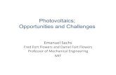 Photovoltaics; Opportunities and Challenges Photovoltaics; Opportunities and Challenges Harnessing solar