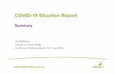 COVID-19 Situation Report€¦ · 1. Non Pharmacological Interventions (NPIs) 1) Hygiene 2) Cleaning and disinfection 3) Physical Distancing (staying too far apart for virus droplets