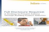 Strategy to Prevent Asthma through Building Product Selection · 2018-05-08 · A Strategy to Prevent Asthma Through Building Product Selection. 1. ... We also examined emerging evidence