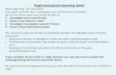 Pupil and parent learning sheet · Causes of flooding in Boscastle Effects of flooding in Boscastle Responses to flooding in Boscastle Saturated (full of Water) ground from previous