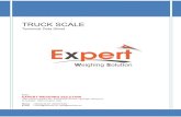 TRUCK SCALE - Expert Weighting Solutionewsindia.net/assets/Expert-Weighing-Solution.pdf · 2018-05-09 · TRUCK SCALE Technical Data Sheet From: EXPERT WEIGHING SOLUTION 15/B, Gopikunj