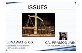 Issues under Companies Act 2013 - BVSSlunawat.com/.../IssuesunderCompaniesAct2013-BVSS.pdf · CSR Expenditure not allowable u/s 37 (Finance Act 2014) PM National Relief Fund Clean
