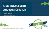 CIVIC ENGAGEMENT AND PARTICIPATION - San …...CIVIC ENGAGEMENT AND PARTICIPATION Jeff Coyle, Director of Government & Public Affairs Title PowerPoint Presentation Author 134852 Created