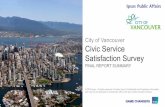 City of Vancouver Civic Service Satisfaction Survey › files › cov › 2018-civic-service...This report presents the findings of the City of Vancouver’s 2018 Civic Service Satisfaction