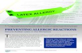 PREVENTING ALLERGIC REACTIONS - cdn.ymaws.com · Allergic Contact Dermatitis Allergic contact dermatitis (sometimes called chemical sensitivity dermatitis) is delayed hypersensitivity