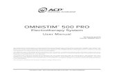 OMNISTIM 500 PRO - acplus.com...The Omnistim ® 500 Pro is ... • Some patients may experience skin irritation or hypersensitivity due to the electrical stimulation or electrical